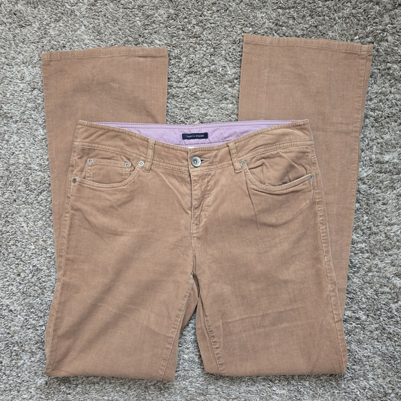 Tommy Hilfiger Womens Tan Corduroy Boot Cut Pants Size 10 - Picture 1 of 7